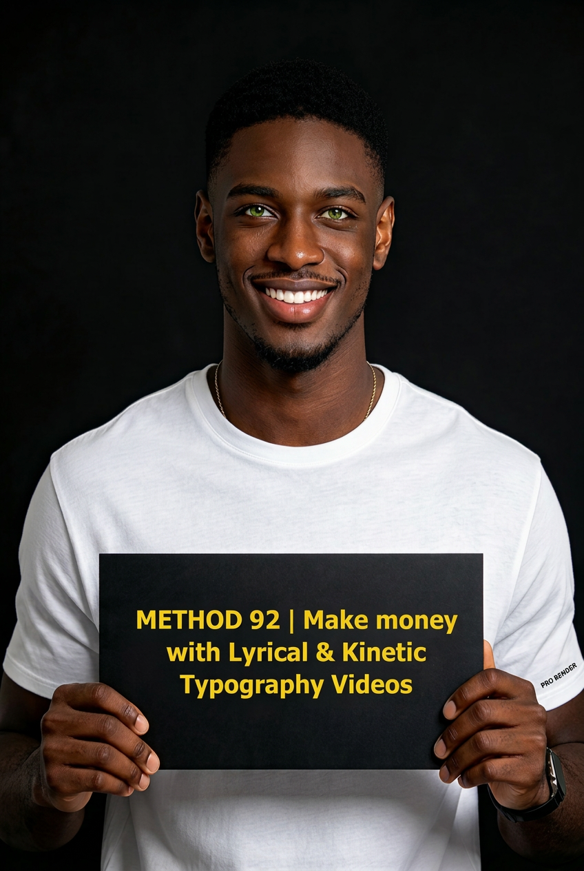 METHOD 92 | Make money with Lyrical & Kinetic Typography Videos