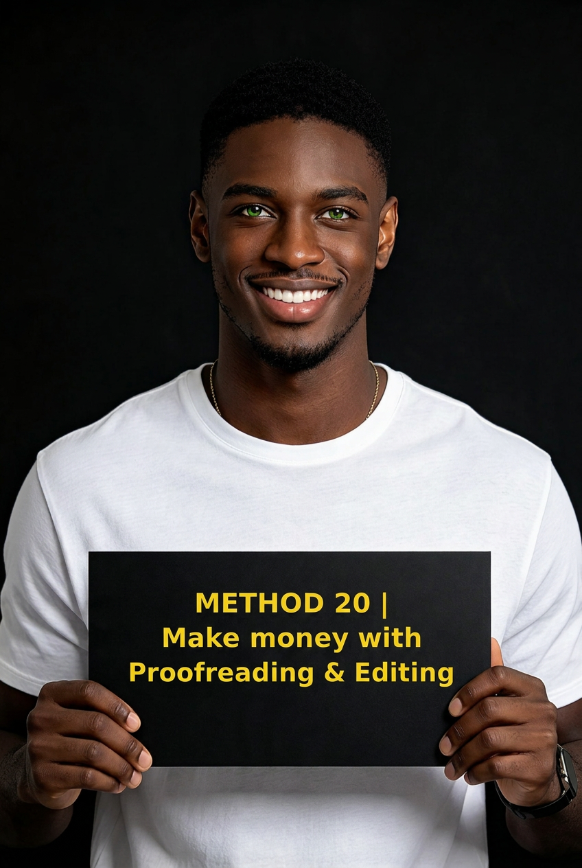 METHOD 20 | Make money with Proofreading & Editing