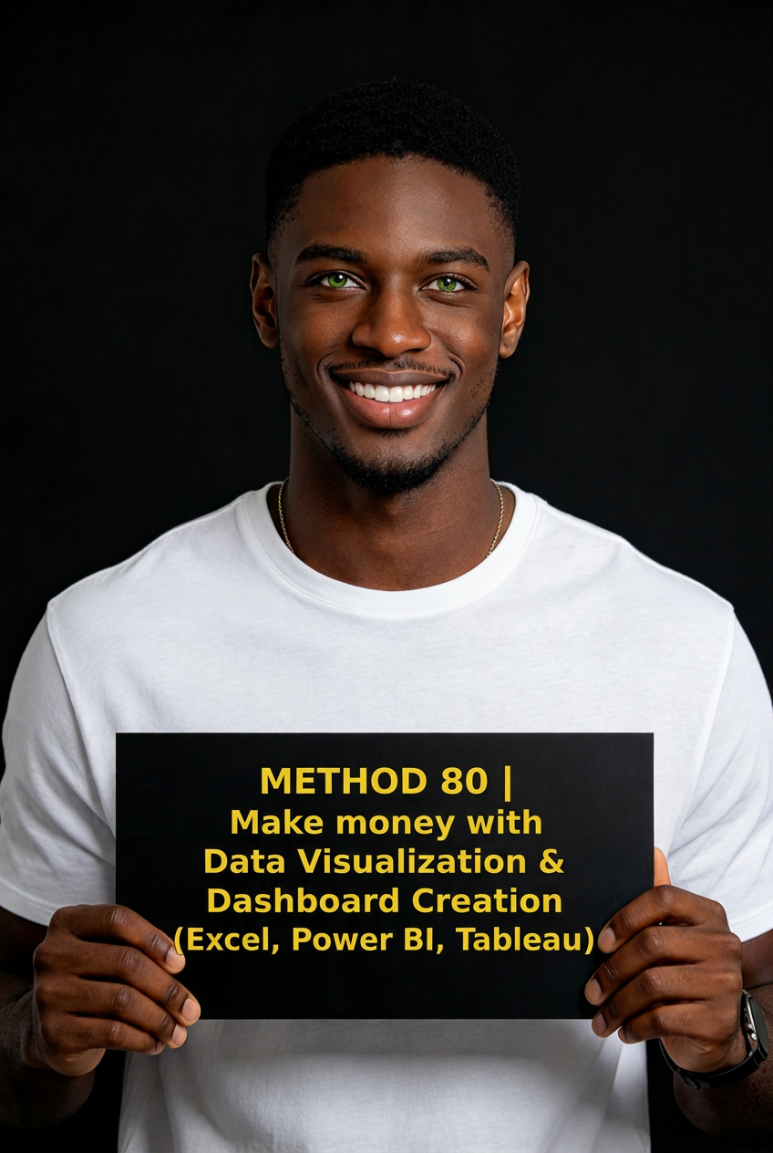 METHOD 80 | Make money with Data Visualization & Dashboard Creation (Excel, Power BI, Tableau)