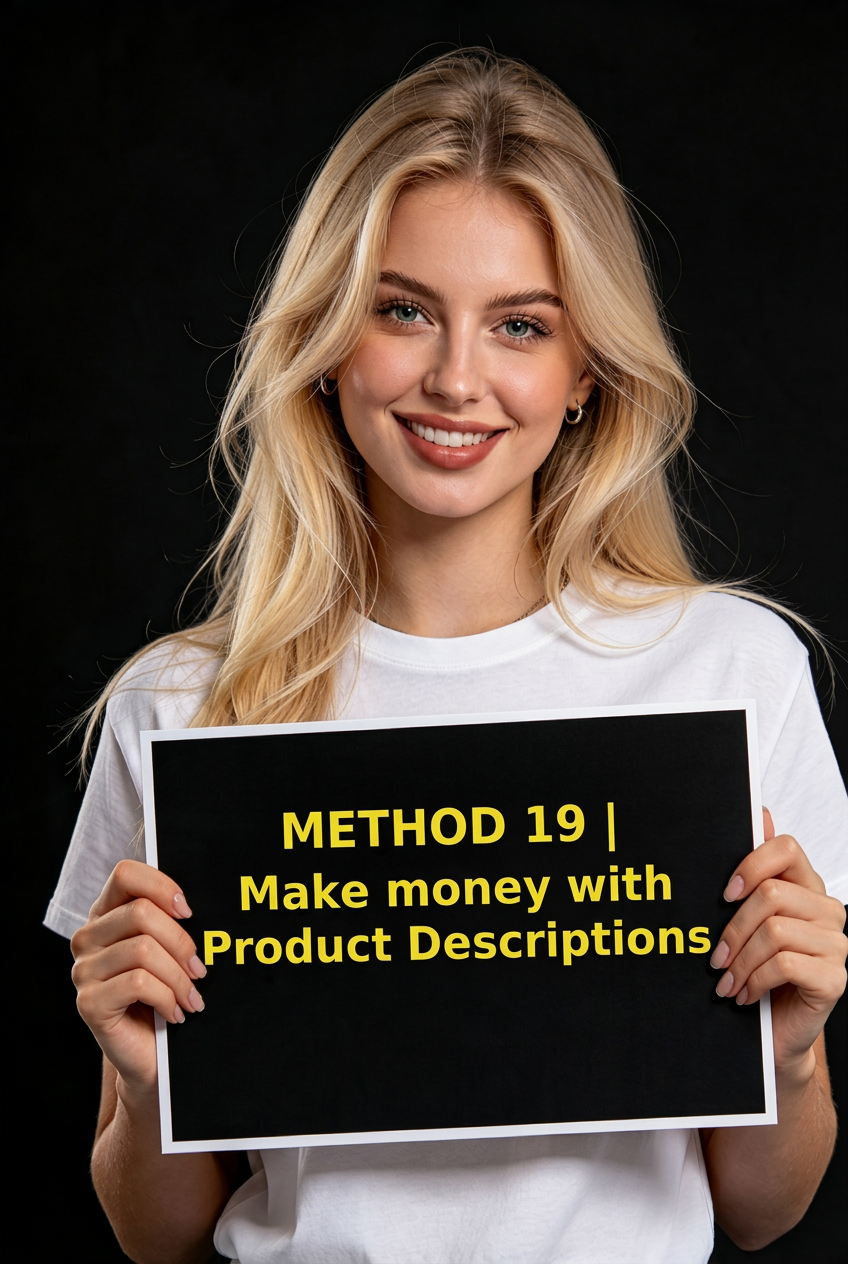 METHOD 19 | Make money with Product Descriptions