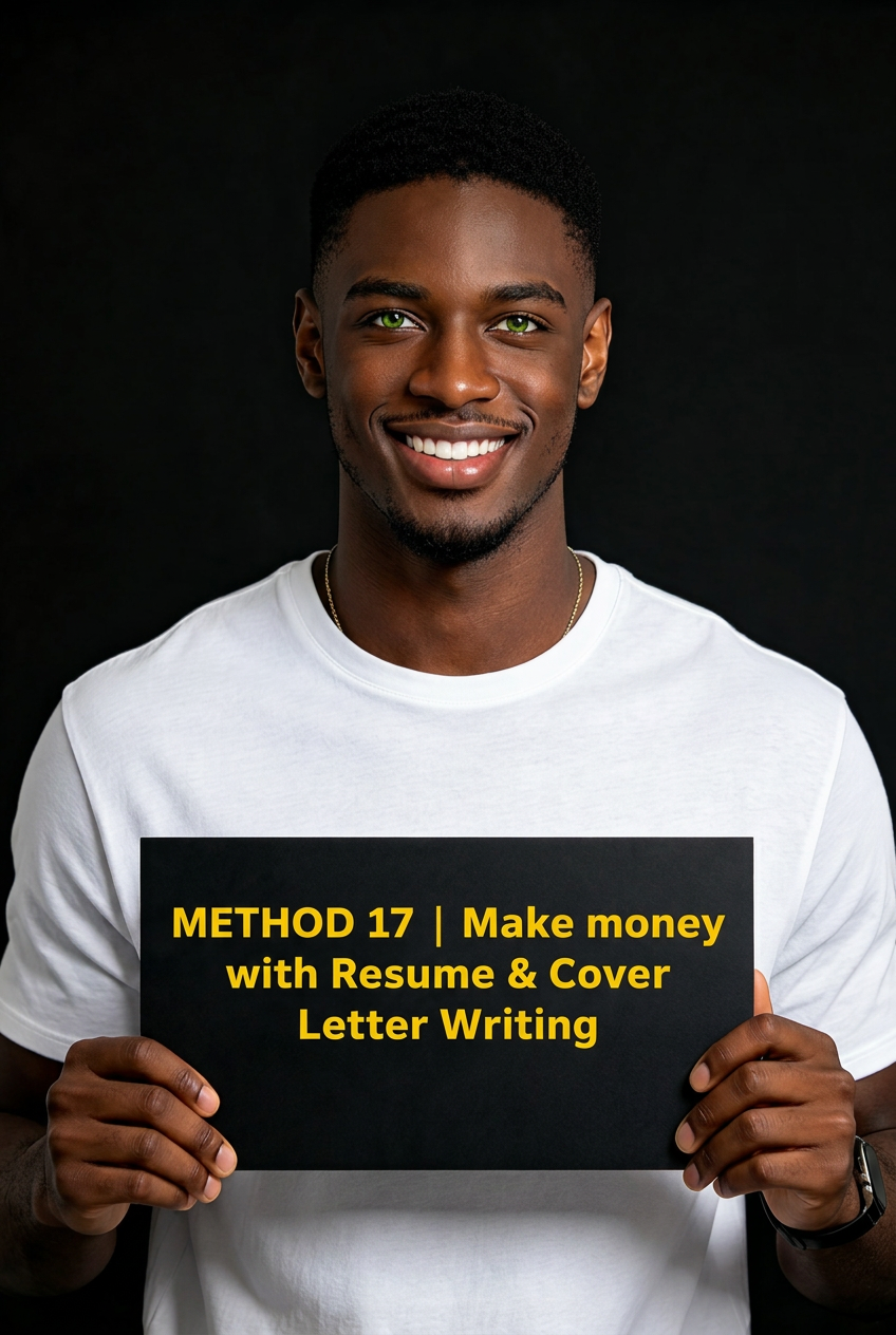 METHOD 17 | Make money with Resume & Cover Letter Writing