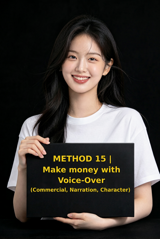 METHOD 15 | Make money with Voice-Over (Commercial, Narration, Character)