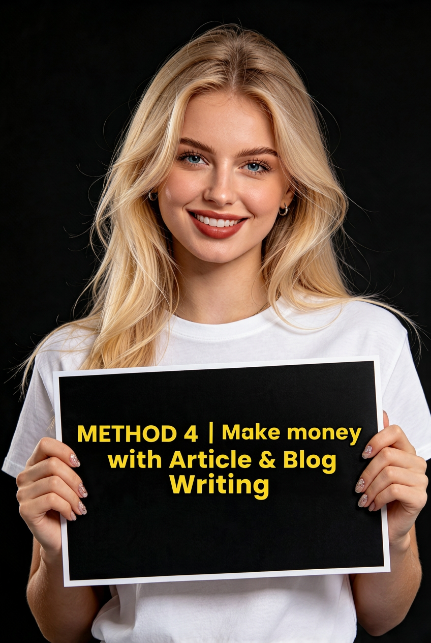 METHOD 4 | Make money with Article & Blog Writing