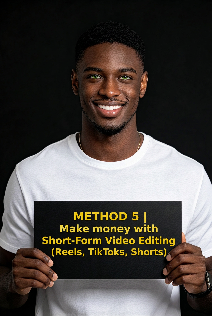 METHOD 5 | Make money with Short-Form Video Editing (Reels, TikToks, Shorts)