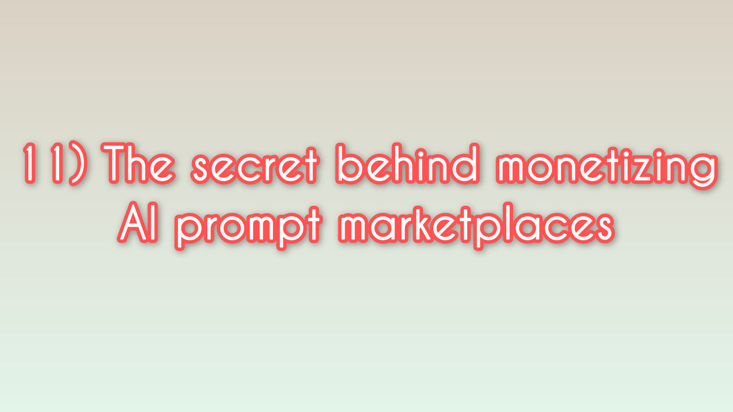 The strategy behind monetizing AI prompt marketplaces