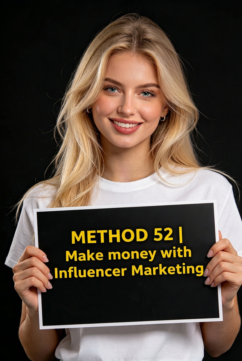 METHOD 52 | Make money with Influencer Marketing