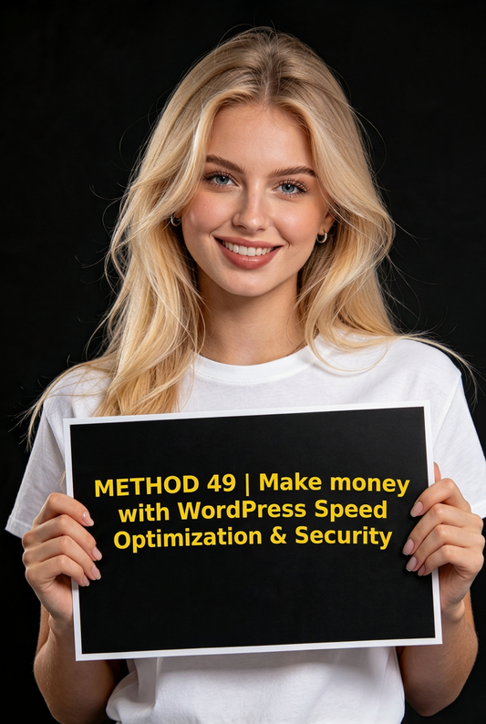 METHOD 49 | Make money with WordPress Speed Optimization & Security