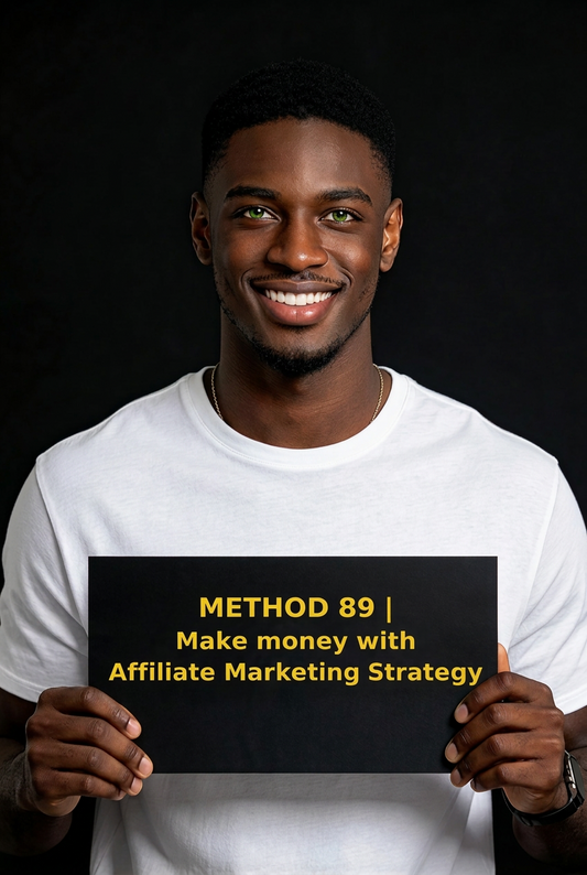 METHOD 89 | Make money with Affiliate Marketing Strategy