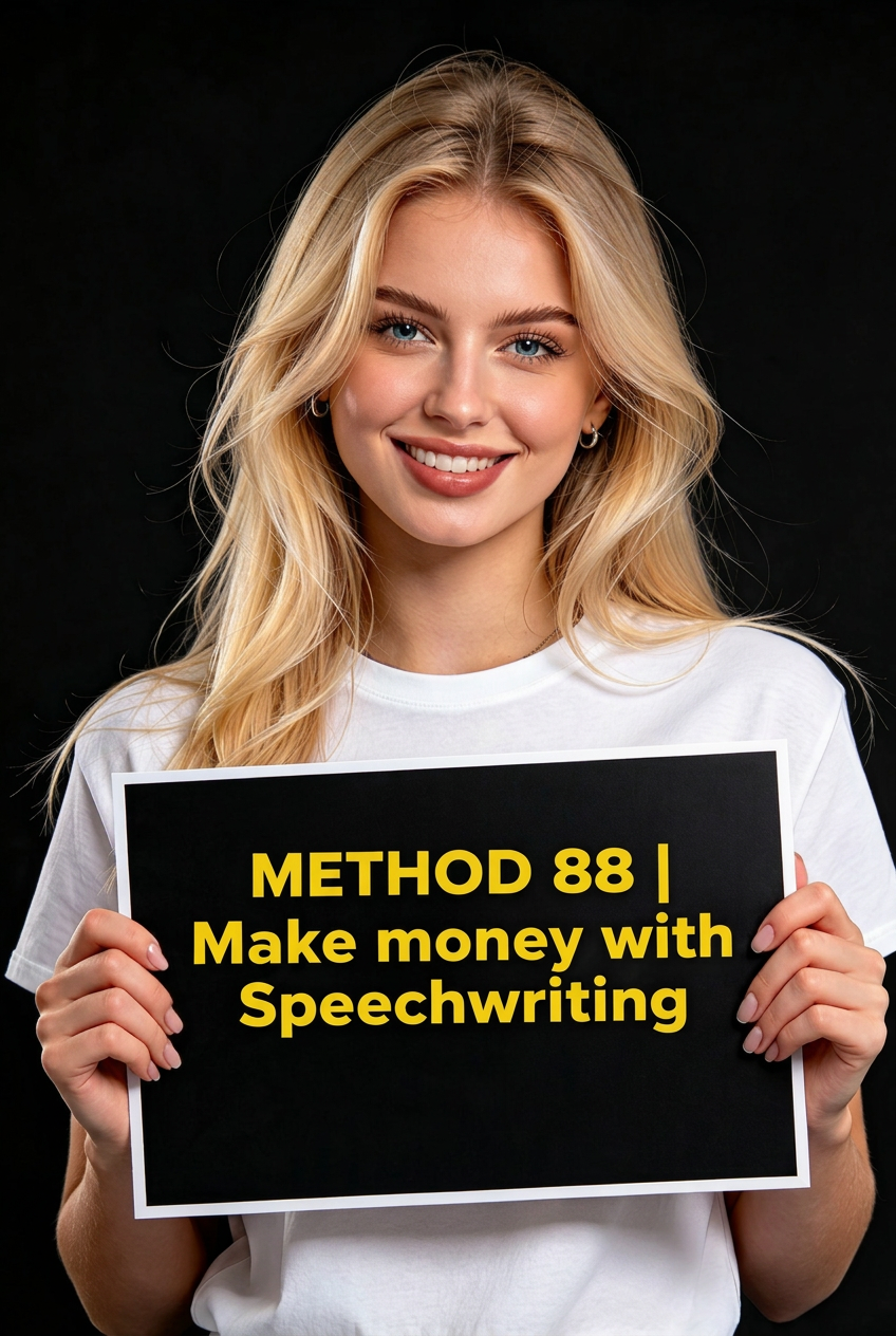 METHOD 88 | Make money with Speechwriting
