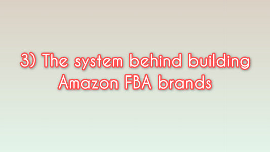The system behind building Amazon FBA brands