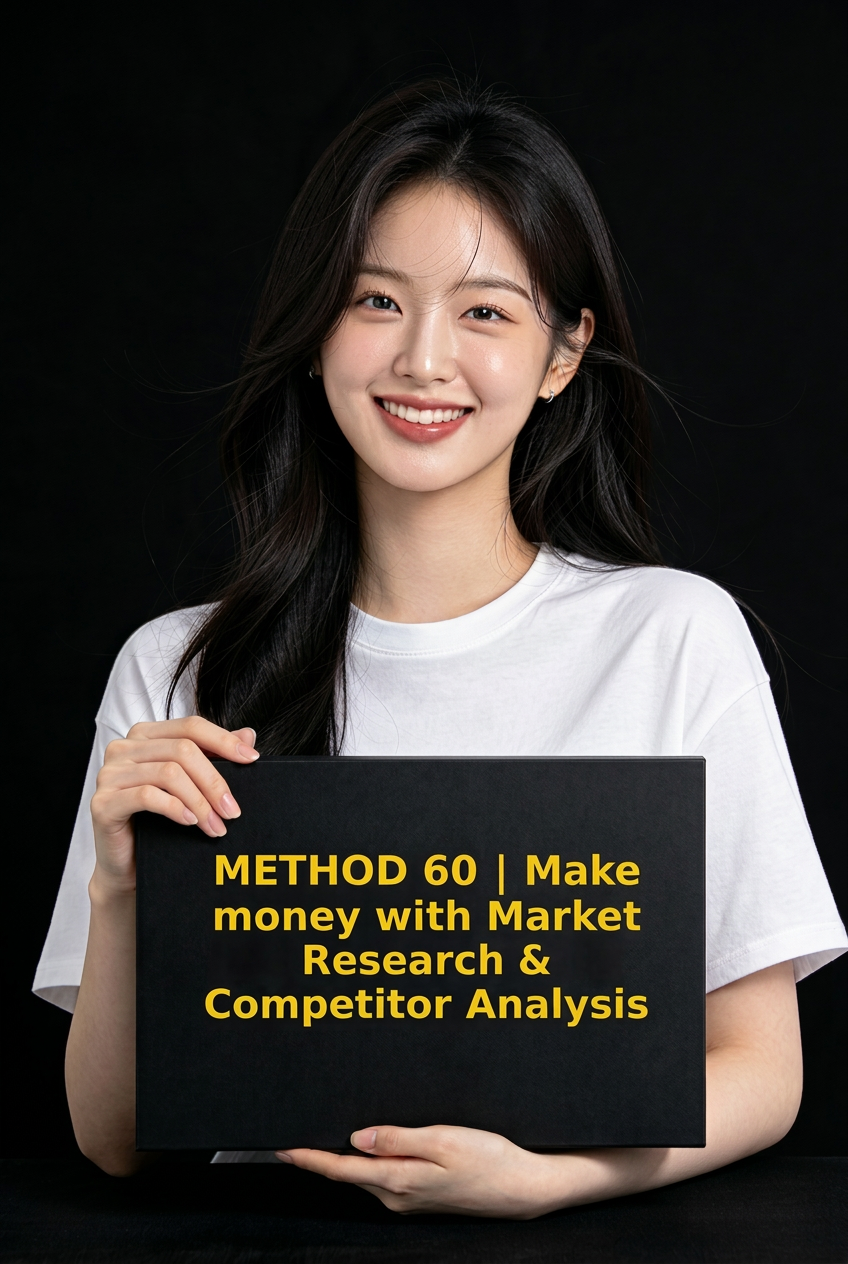 METHOD 60 | Make money with Market Research & Competitor Analysis