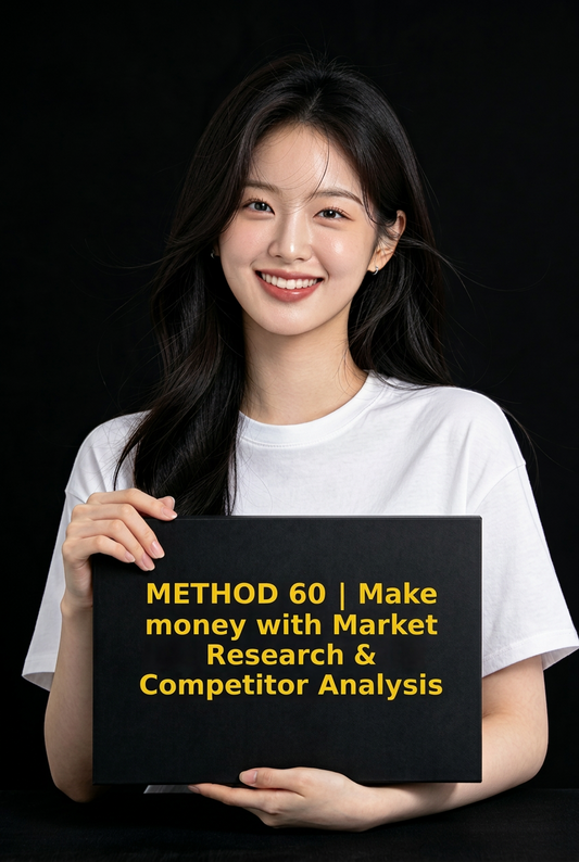 METHOD 60 | Make money with Market Research & Competitor Analysis