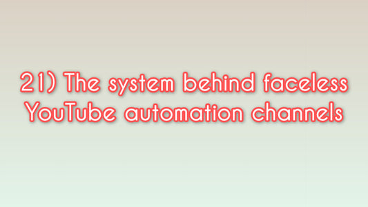The system behind faceless YouTube automation channels