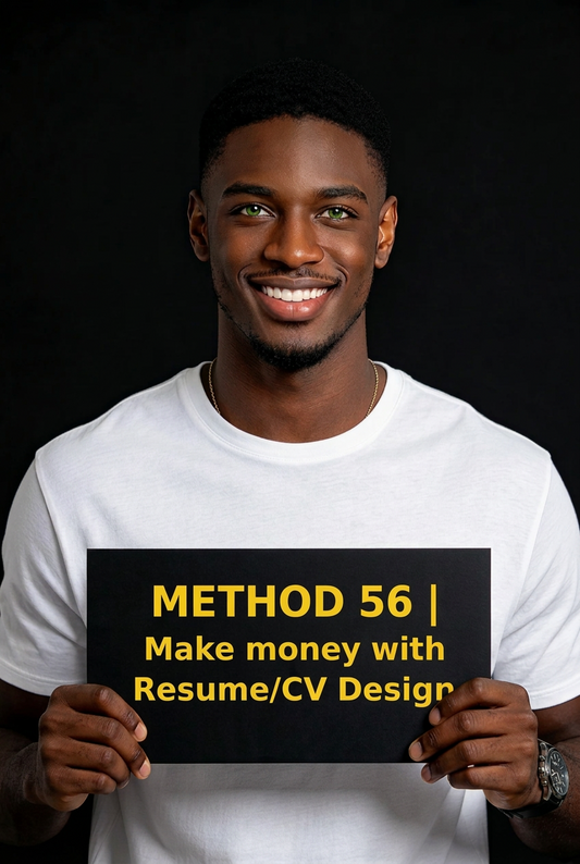METHOD 56 | Make money with Resume/CV Design