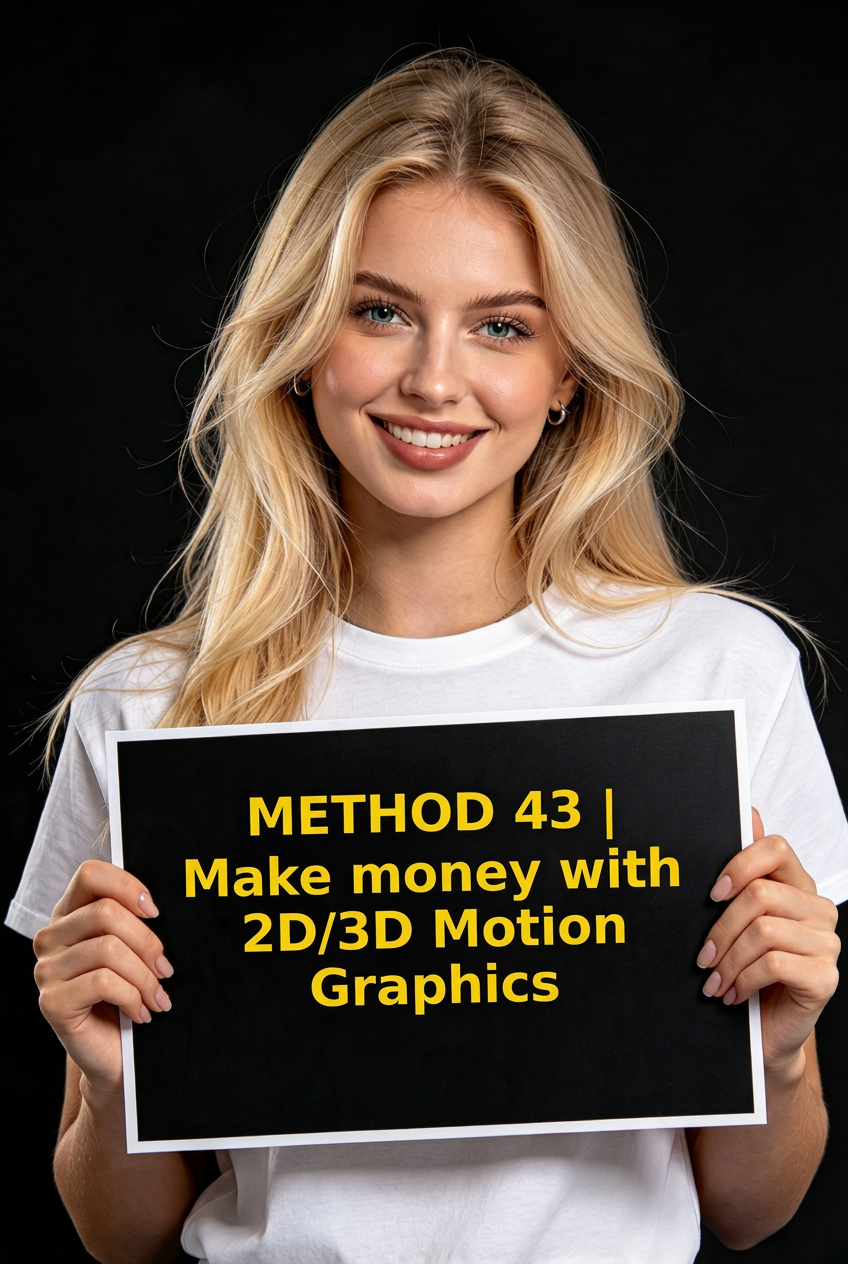 METHOD 43 | Make money with 2D/3D Motion Graphics