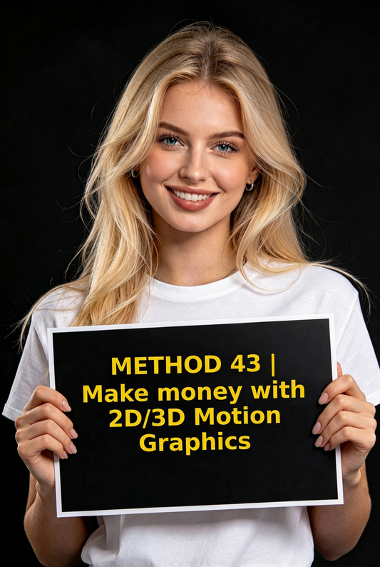 METHOD 43 | Make money with 2D/3D Motion Graphics